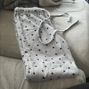 Cozy Women's Grey Polka Dot Pajama Pants